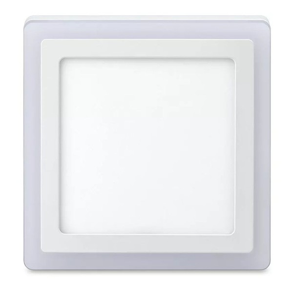 Luminária LED Quadrada de Sobrepor com 3 Estágios 18w+6w 6500k+6500k 48D186WSQB00 Elgin