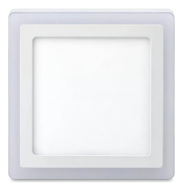 Encontraproduto.com.br - Luminária LED Quadrada de Sobrepor com 3 Estágios 18w+6w 6500k+6500k 48D186WSQB00 Elgin