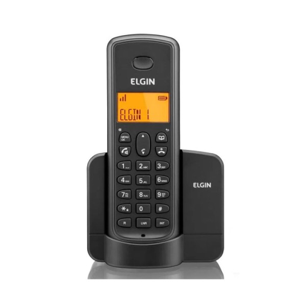 Encontraproduto.com.br - Telefone sem Fio + Ramal Adicional Preto TSF 8002 Elgin