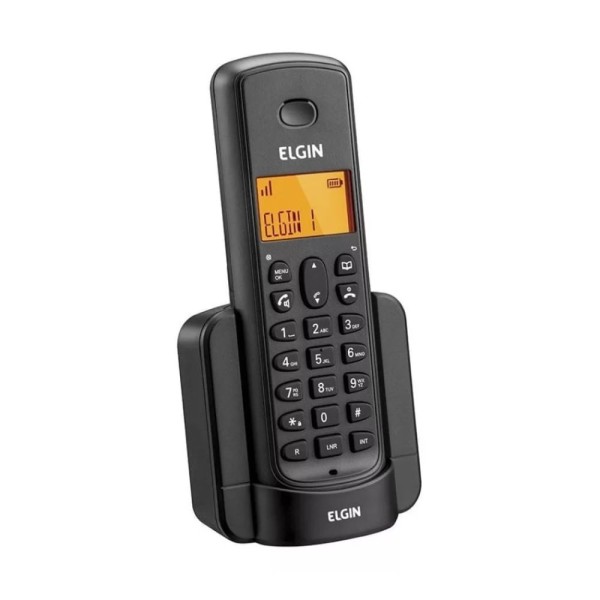 Encontraproduto.com.br - Telefone sem Fio + Ramal Adicional Preto TSF 8002 Elgin