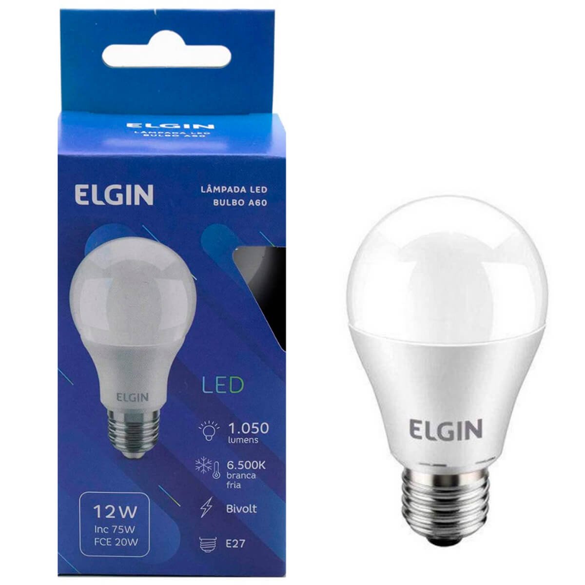 Encontraproduto.com.br - Lâmpada Bulbo Led 11w 6500k A60 Bivolt Elgin