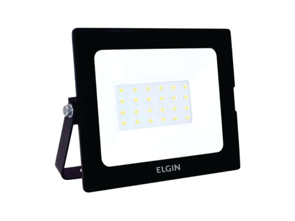 Encontraproduto.com.br - Refletor Led Elgin 30W Projetor Preto Bivolt