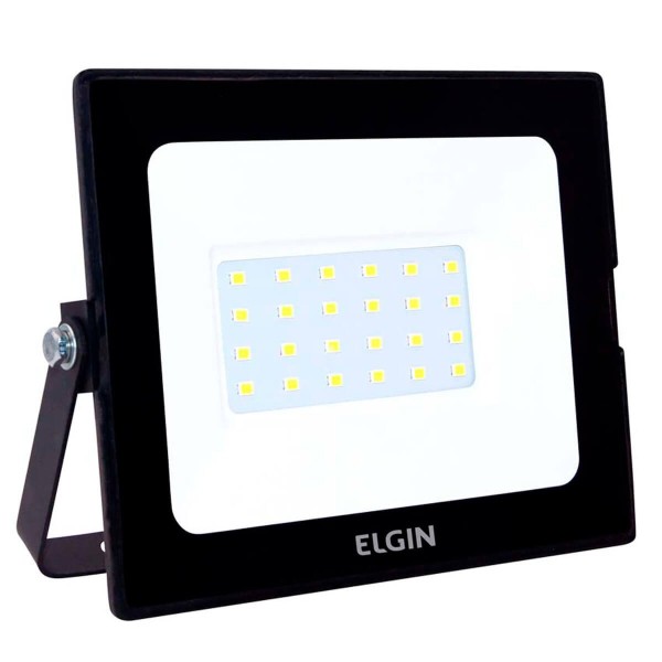 Encontraproduto.com.br - Refletor Led Elgin 30W Projetor Preto Bivolt