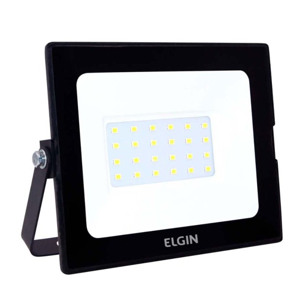 Encontraproduto.com.br - Refletor Led Elgin 30W Projetor Preto Bivolt