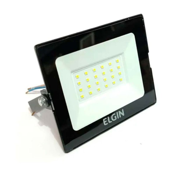 Encontraproduto.com.br - Refletor Led Elgin 30W Projetor Preto Bivolt