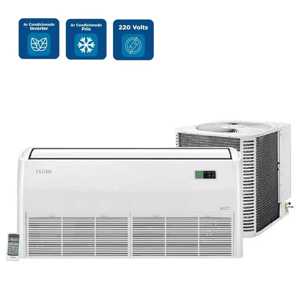 Encontraproduto.com.br - Ar Condicionado Split Piso Teto Elgin Inverter 36.000 BTU/h Frio PVFE36B2CB - 220 volts