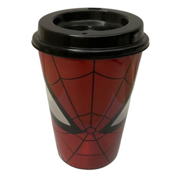 Encontraproduto.com.br - Kit 4 Copos para Café 320ml com Tampa Avengers