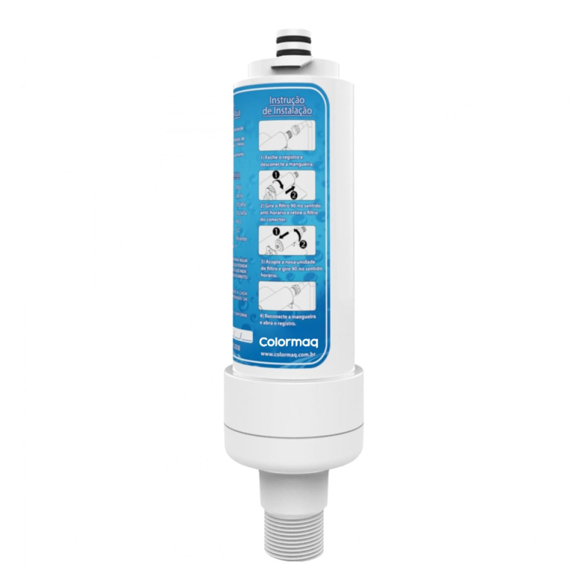 Encontraproduto.com.br - Kit 4 Refil Filtro Colormaq Purificador Premium