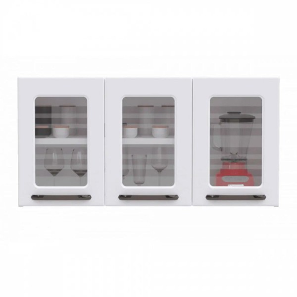 Encontraproduto.com.br - Armário de Cozinha Aéreo Colormaq Firenze com 3 Portas Branco