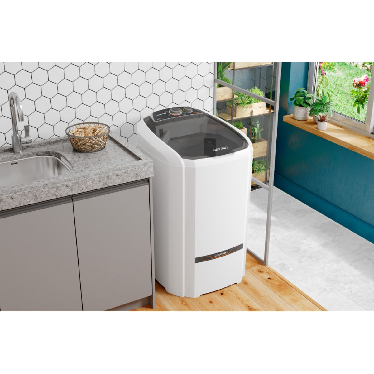 Encontraproduto.com.br - Tanquinho Colormaq 18kg Branco