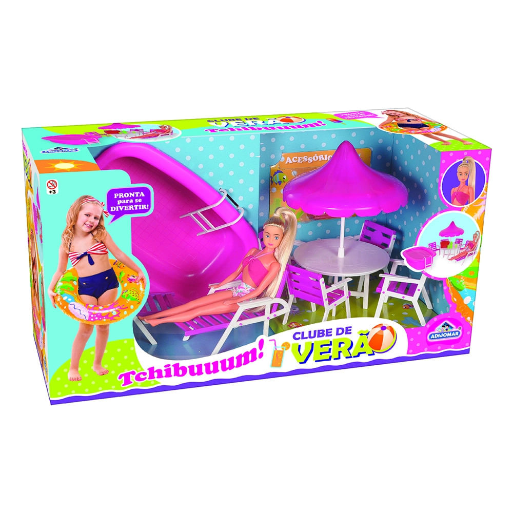 Encontraproduto.com.br - Boneca Com Acessórios Clube De Verão - Adijomar