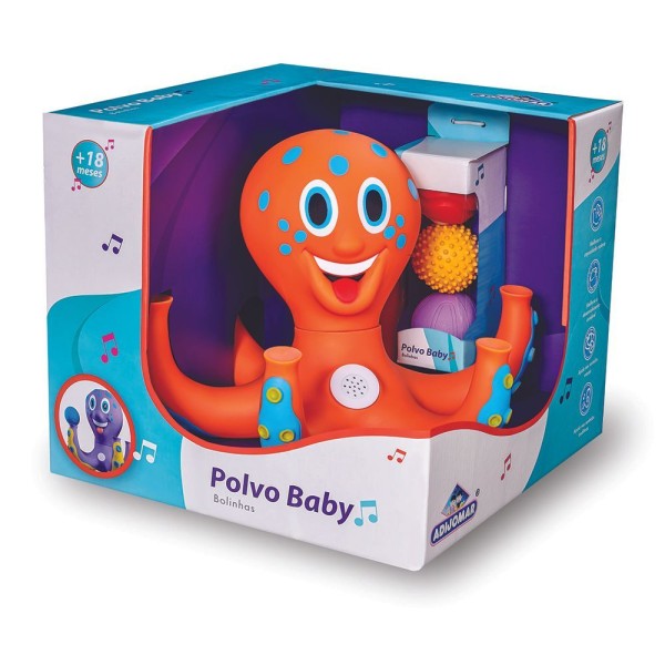 Encontraproduto.com.br - Polvo Divertido com Bolinhas - Adijomar