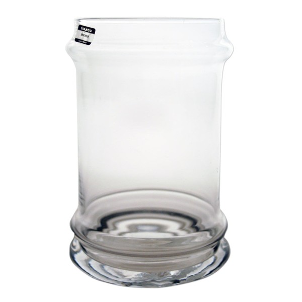 Vaso Grande Decorativo, Cilíndrico,Transparente e Incolor 37 cm x   25 cm