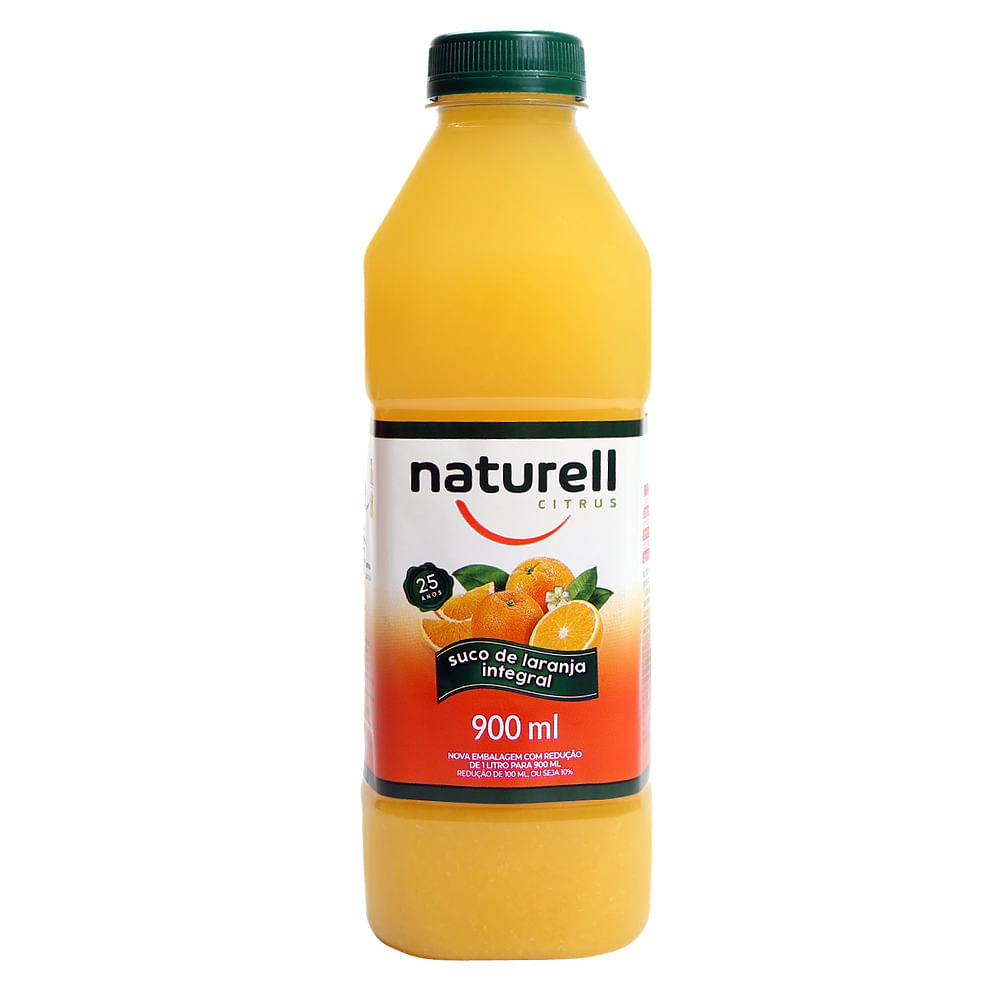 Suco Refrig Naturell 900ml Integral Laranja