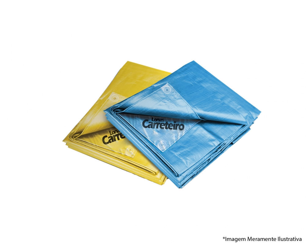 Lona Carreterio 105 Gr Com Ilhozes Pc 4mx3m Amarela Plasitap