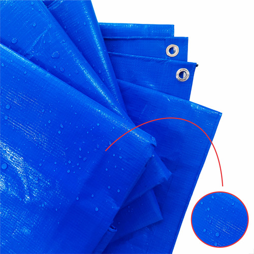 Encontraproduto.com.br - Lona de Polietileno 3x2m com ilhós Azul Lona Carreteiro