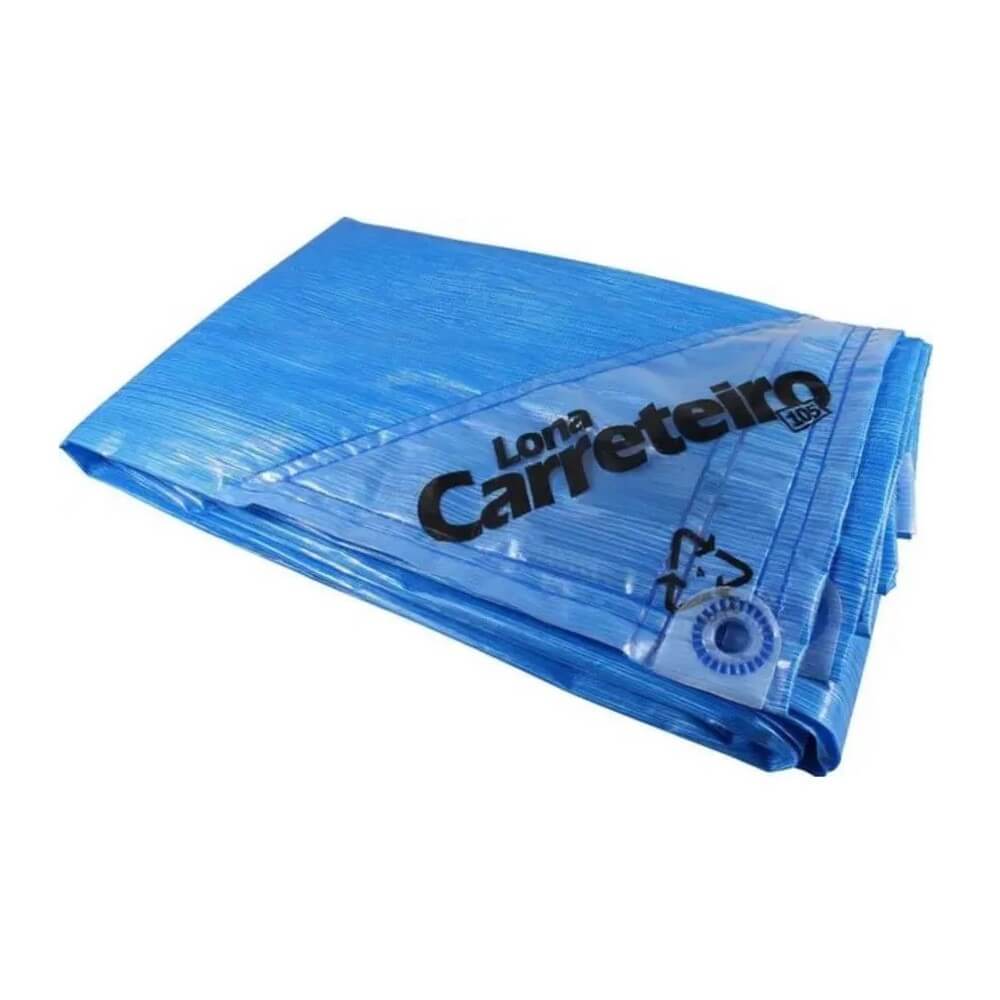 Encontraproduto.com.br - Lona de Polietileno 3x2m com ilhós Azul Lona Carreteiro
