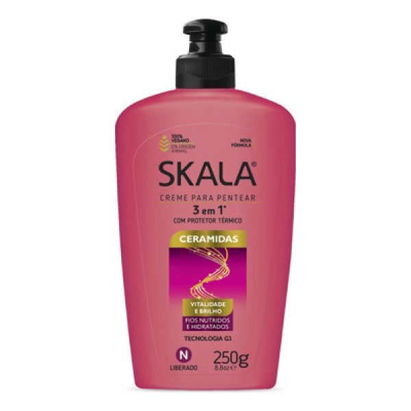 Encontraproduto.com.br - Creme para Pentear Brilho Impecável Ceramidas G3* 250g Skala