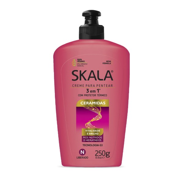 Encontraproduto.com.br - Creme para Pentear Brilho Impecável Ceramidas G3* 250g Skala
