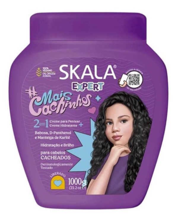 Creme De Tratamento Skala 2 em 1 Mais Cachinhos 1kg