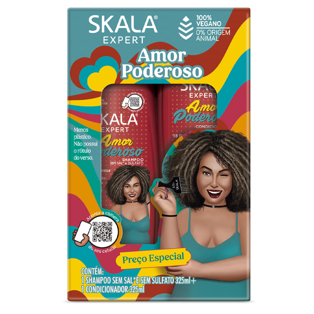 Encontraproduto.com.br - Kit Shampoo E Condicionador Skala Amor Poderoso 325ml (MP)