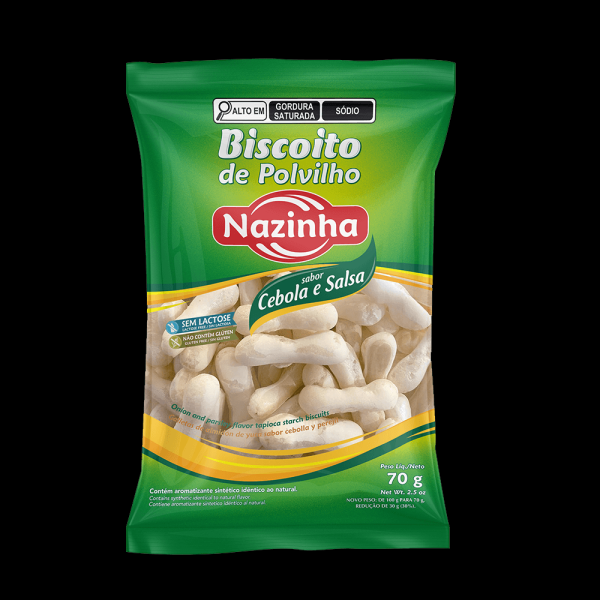 Biscoito Polvilho Nazinha Cebola E Salsa 70g