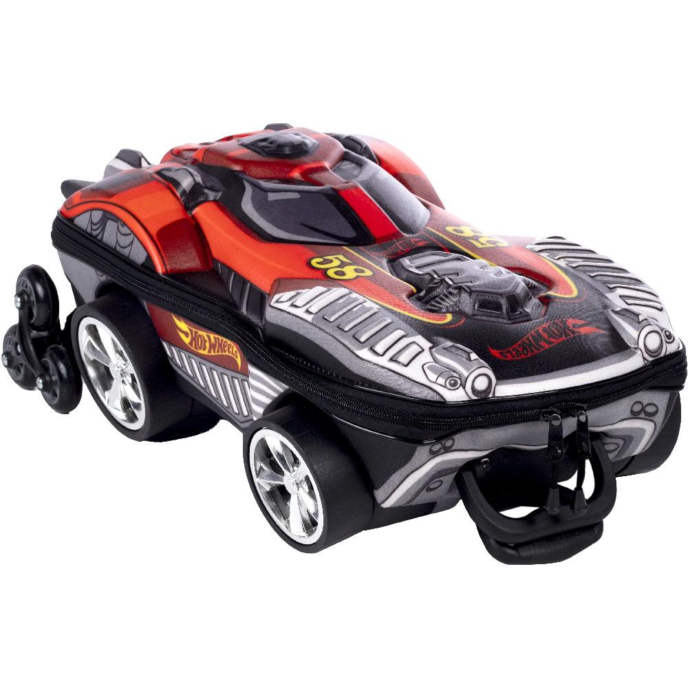 Encontraproduto.com.br - Mochila Com Rodas 3DHotwheels Dune A Soar Vermelho - MaxToy