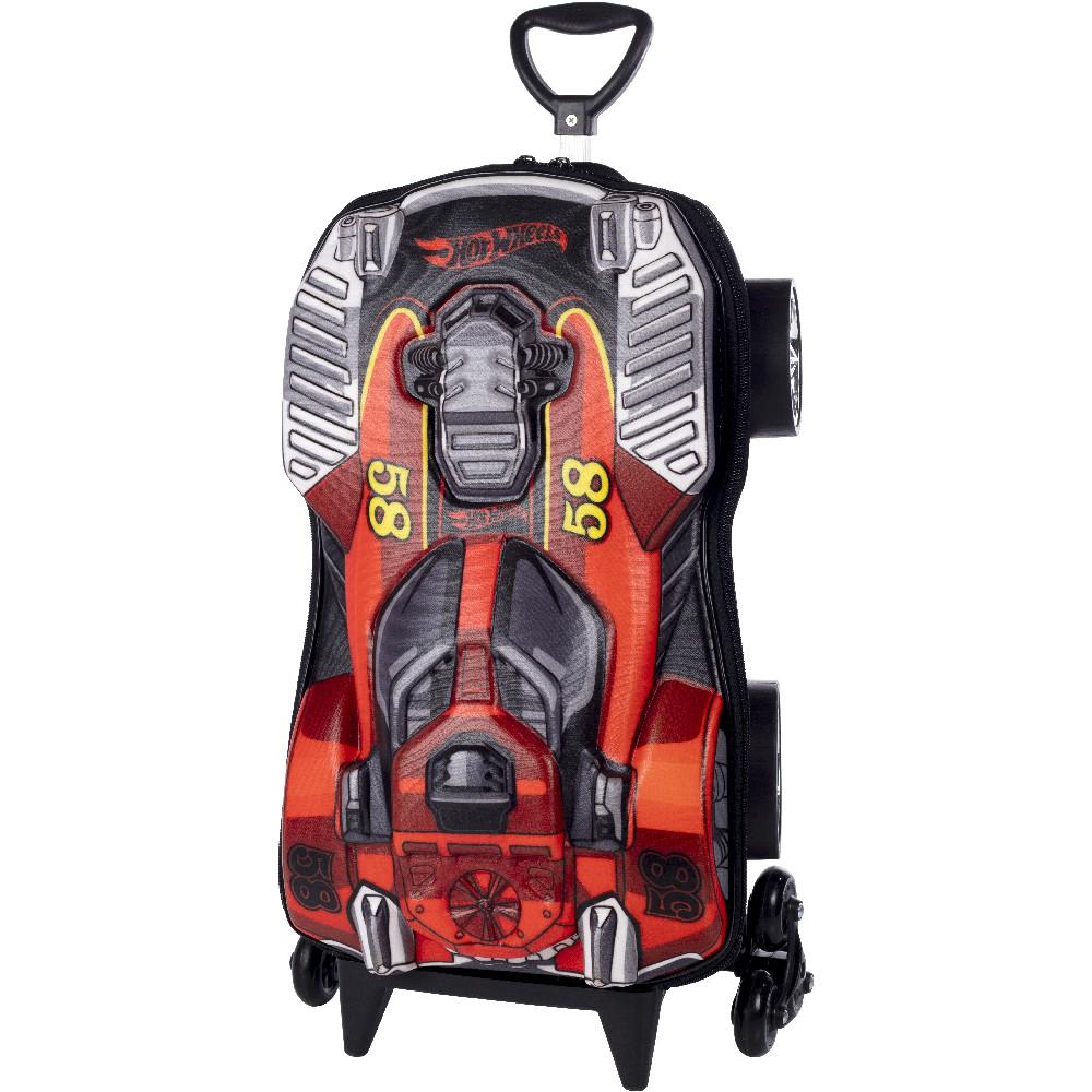 Encontraproduto.com.br - Mochila Com Rodas 3DHotwheels Dune A Soar Vermelho - MaxToy