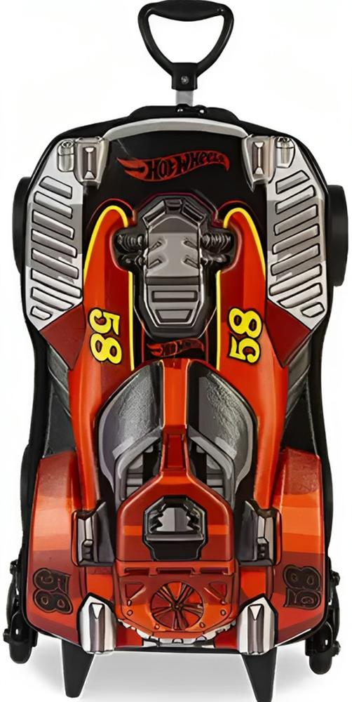 Encontraproduto.com.br - Mochila Com Rodas 3DHotwheels Dune A Soar Vermelho - MaxToy
