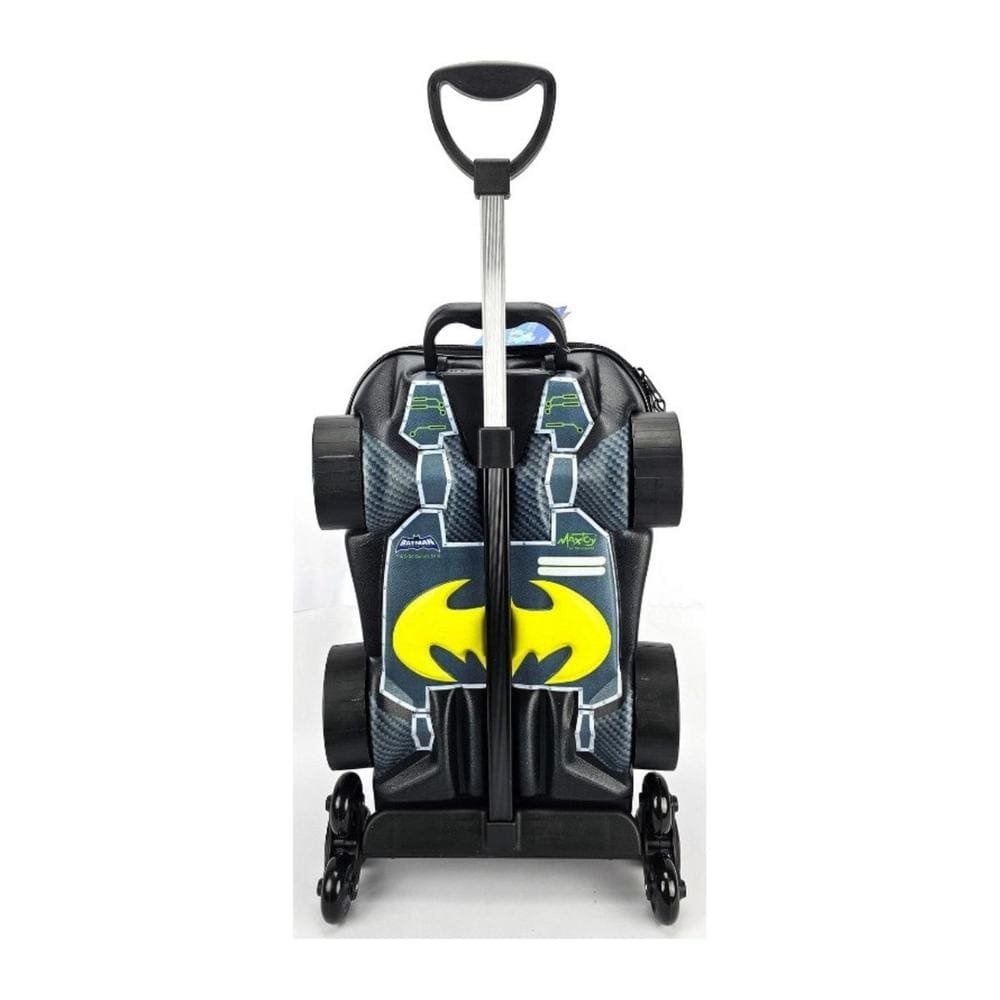 Encontraproduto.com.br - Mochila de Rodinha Batman 3D Chrome Wheels - Maxtoy