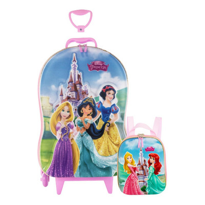 Encontraproduto.com.br - Lancheira 3D Infantil - Disney-Princesas - Castelo - Maxtoy