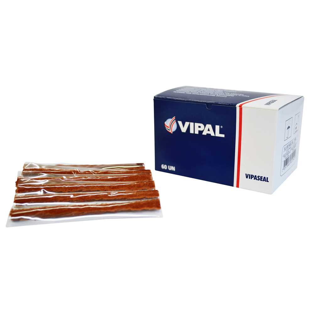 Encontraproduto.com.br - Refil Conserto De Pneu Sem Camara Vipaseal Passeio Caixa Com 60 Pecas - Vipal