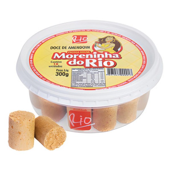 Paçoca Moreninha do Rio 18un Tipo Rolha 300g Rio