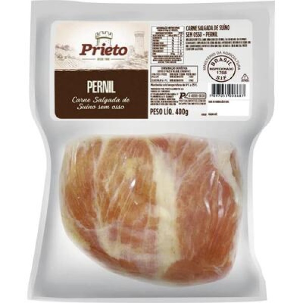Carne Suína Pernil Prieto Salgada Pacote com 400g
