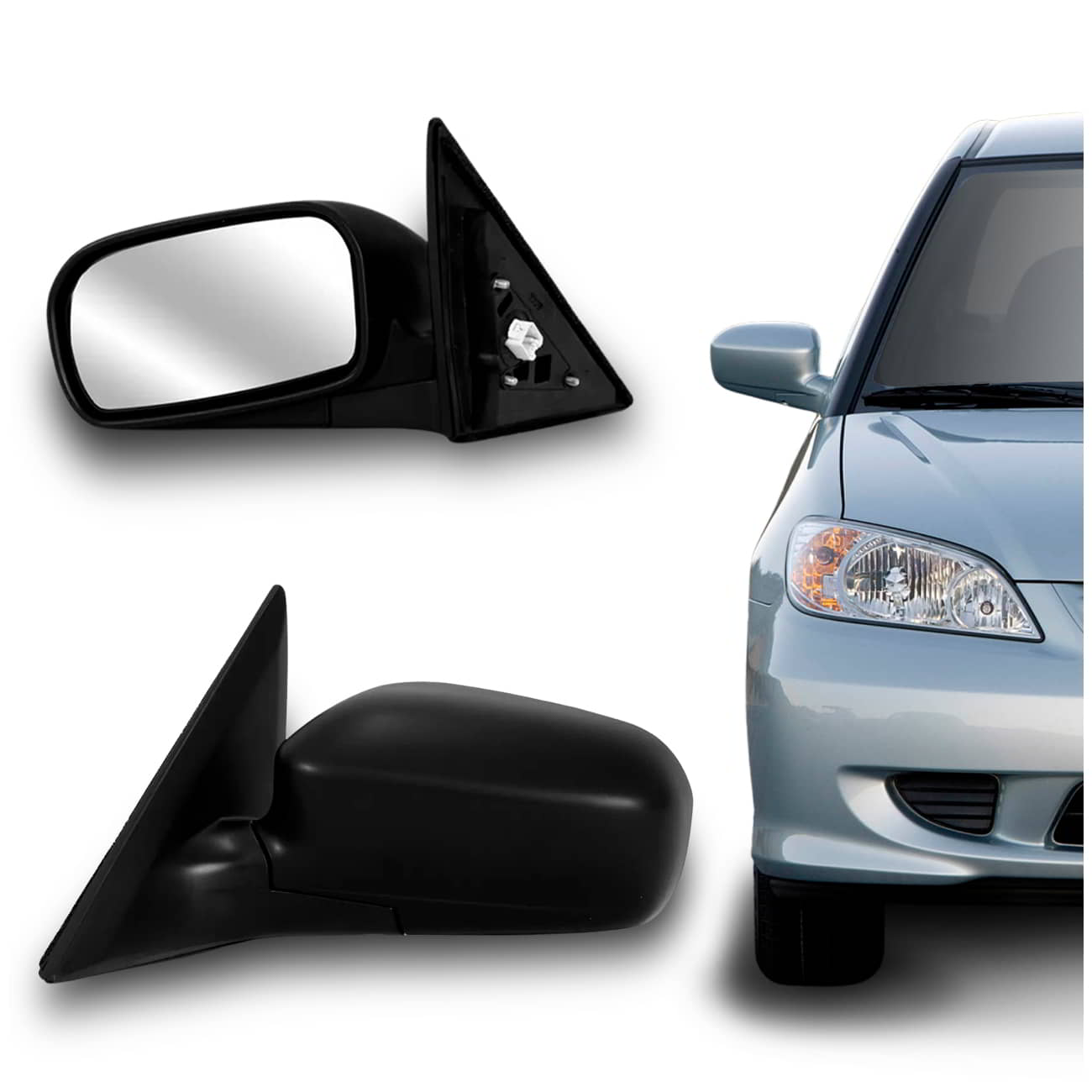 Encontraproduto.com.br - Retrovisor Elétrico  Civic 2001 2002 2003 Preto com Pisca e Aquecedor