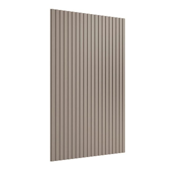 Painel Ripado Decorativo 160cm X 240cm Em Madeira Mdf Cor grigio Grigio