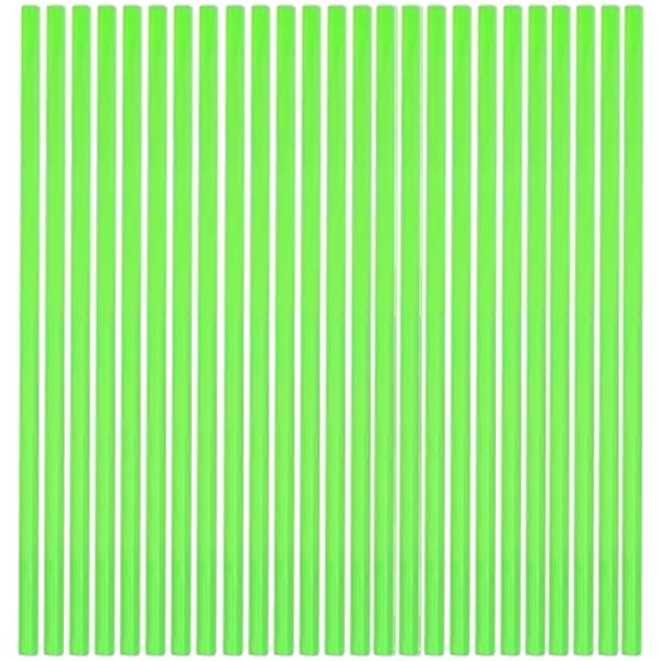 Canudos para Drinks Verdes Neon Biodegradáveis c/100 - Plastifer