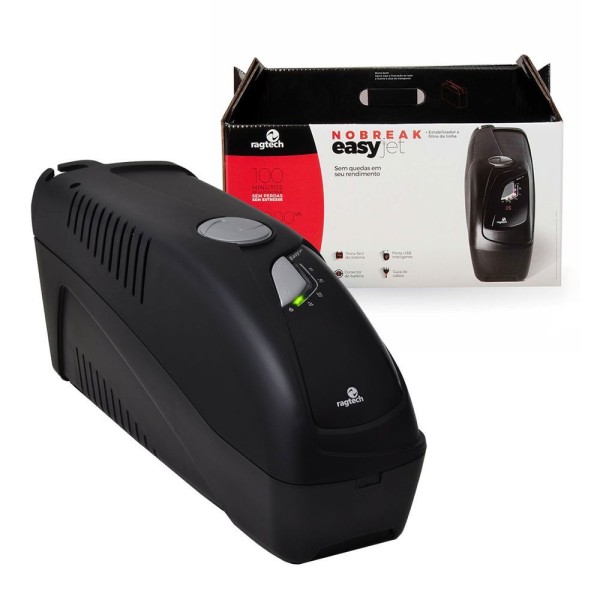 Encontraproduto.com.br - Nobreak Ragtech Easy Jet 2000Va Cbu-M2 Monovolt 220V/220V