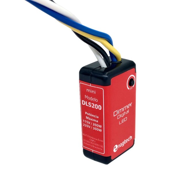 Encontraproduto.com.br - Dimmer Digital Ragtech Dls200 P/ Lâmpadas Led 200W(110V-127V