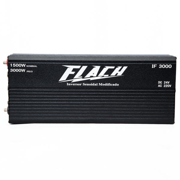 Encontraproduto.com.br - Inversor de Tensão Semi-Senoidal 24V/220V Pico de 3000W e Nominal 1500W Flach IF3000-2