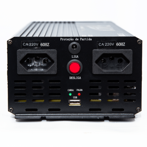 Encontraproduto.com.br - Inversor de Tensão Semi-Senoidal 24V/220V Pico de 3000W e Nominal 1500W Flach IF3000-2