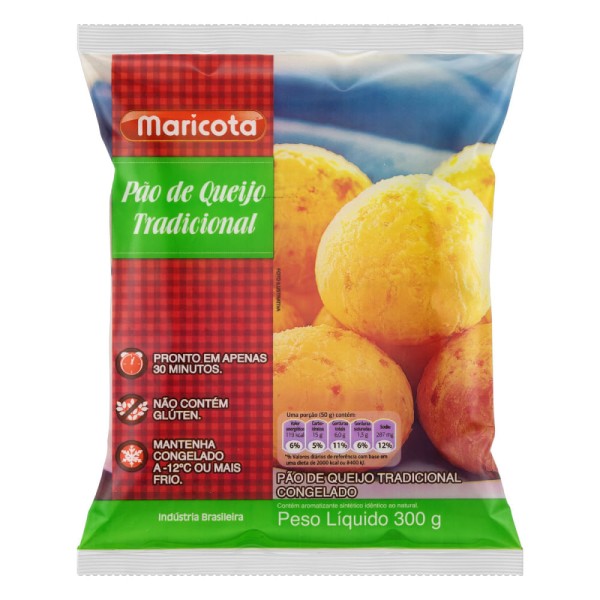 Encontraproduto.com.br - Pão de Queijo Maricota Tradicional Pacote com 1kg