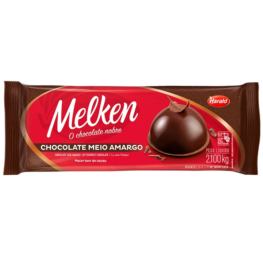 Encontraproduto.com.br - Chocolate Meio Amargo Melken 2,100Kg HARALD