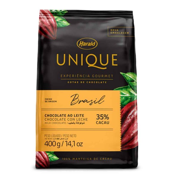 Gotas de Chocolate Brasil Ao Leite 400g - Harald