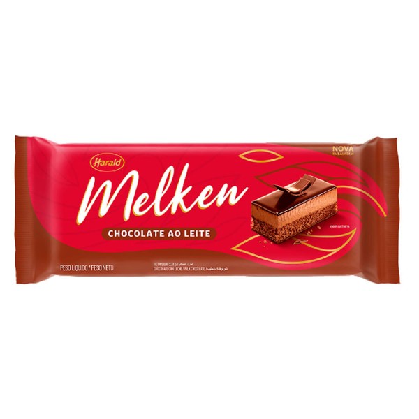 Encontraproduto.com.br - Barra de Chocolate Melken Ao Leite 1,01kg - Harald