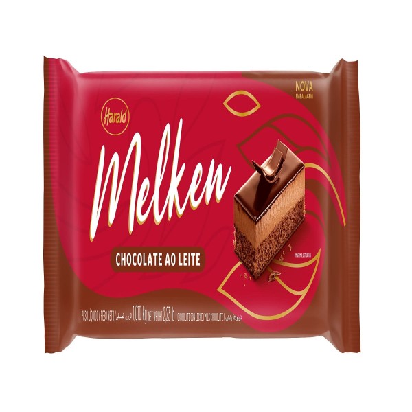 Encontraproduto.com.br - Barra de Chocolate Melken Ao Leite 1,01kg - Harald