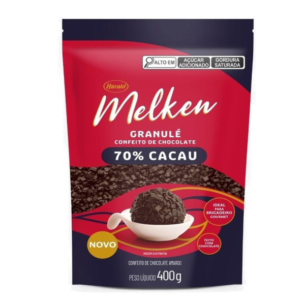Encontraproduto.com.br - Chocolate Melken Granule 70% Cacau 400G HARALD