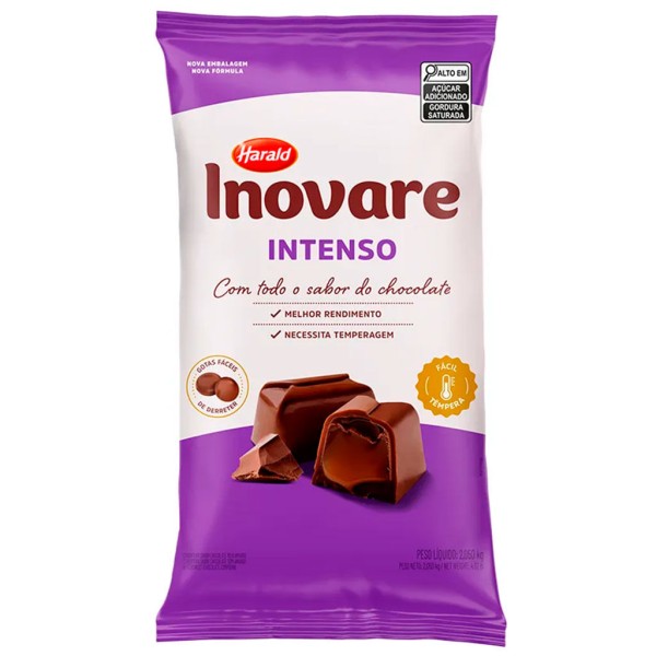 Gotas de Chocolate Meio Amargo Intenso Inovare 2,05kg - Harald