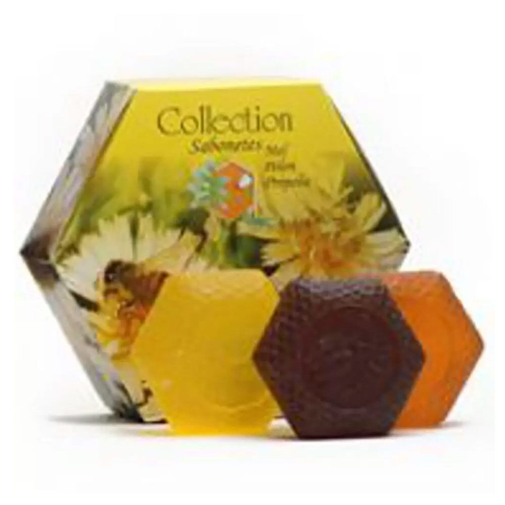 Sabonetes Collection (3 Sabonetes Glicerinados,  1 de Mel, 1 de Pólen e  1 de Própolis) 270g - Prodapys