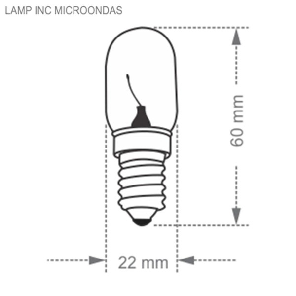 Encontraproduto.com.br - Lâmpada Incandescente Micro-ondas E14 Taschibra 11050002